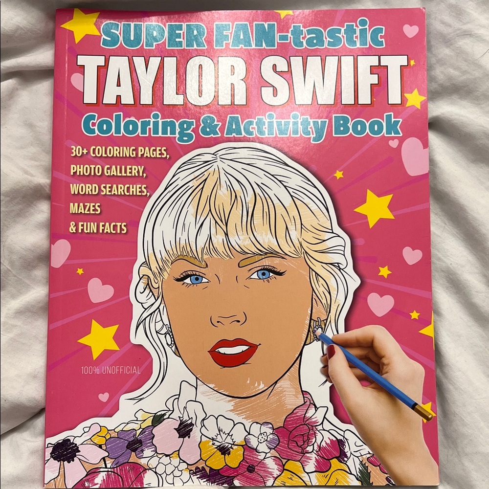 Taylor Swift Pink Coloring & Activity Book
